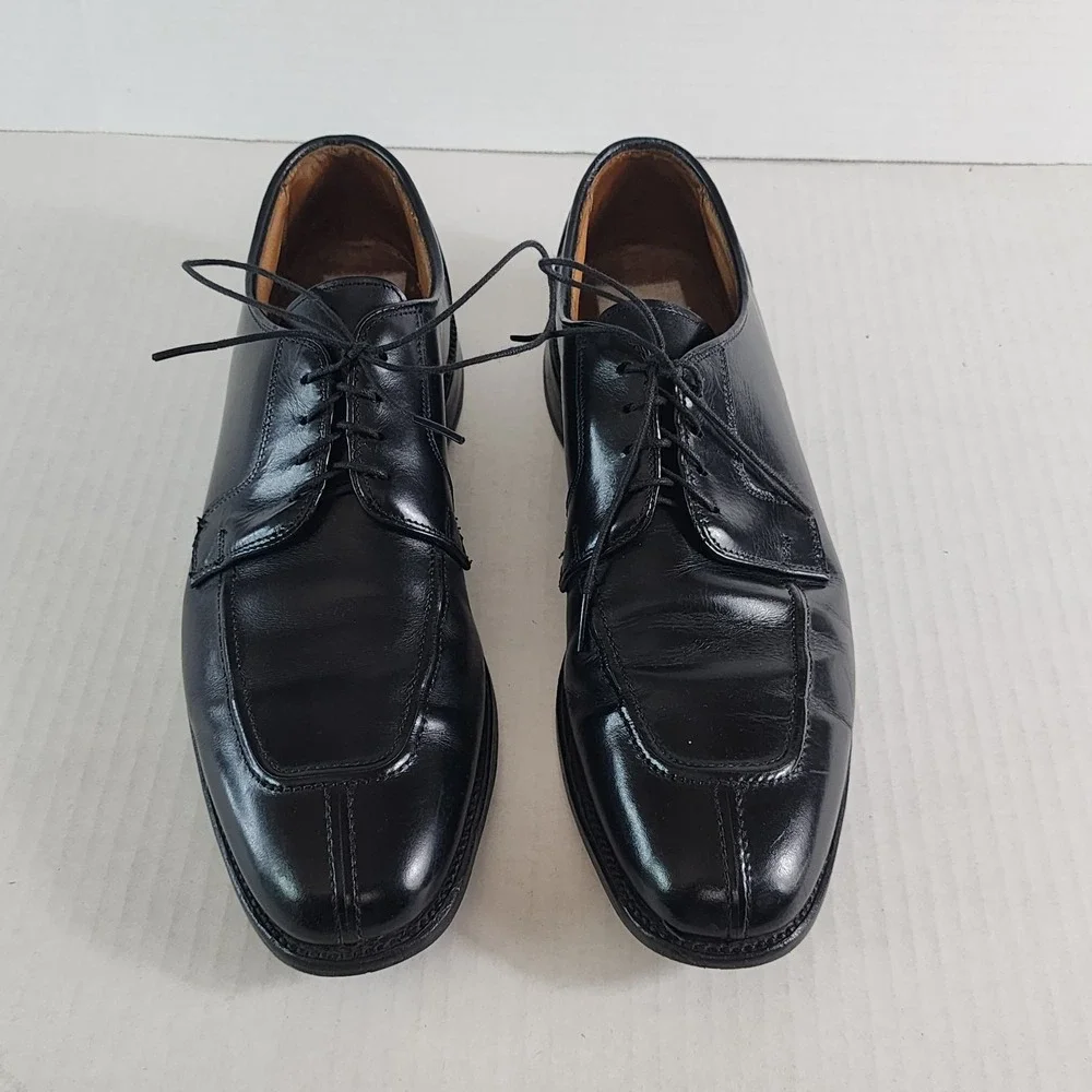 ALLEN EDMONDS Hancock 8404 Oxford Dress‎ Shoes Mens 10 Black Split Toe USA Made